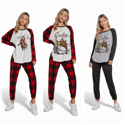 Cowboy Christmas Lounge Set