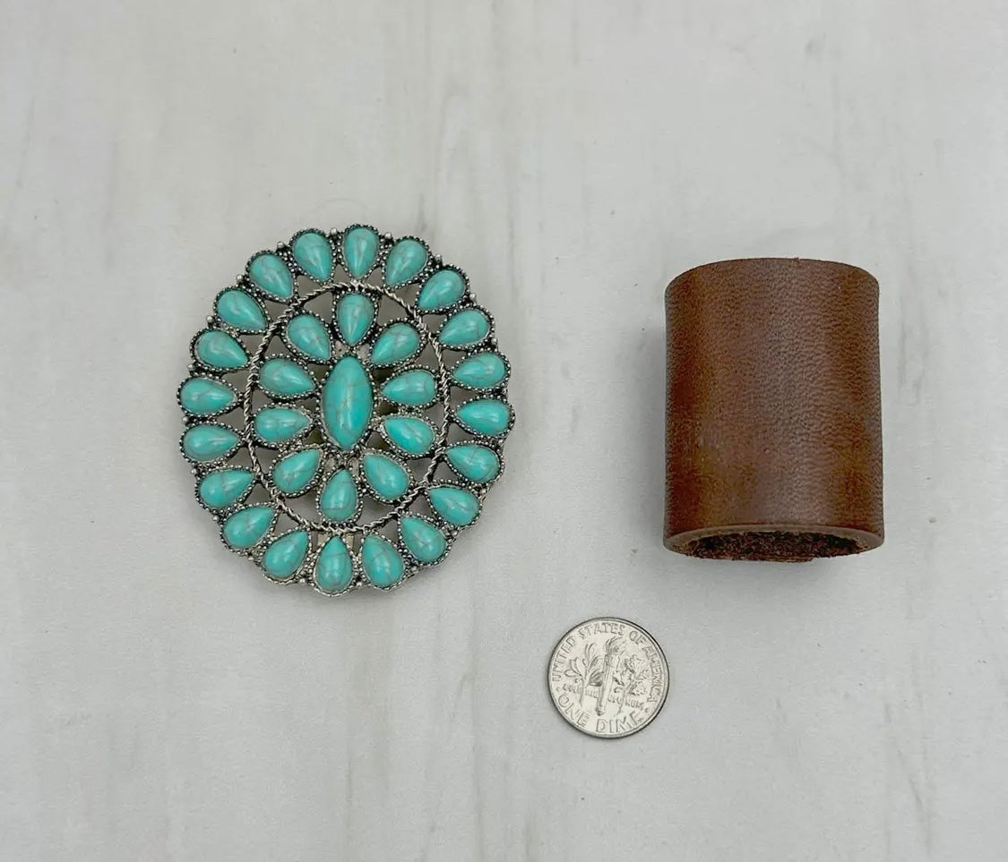 Turquoise Wild Rag Slide