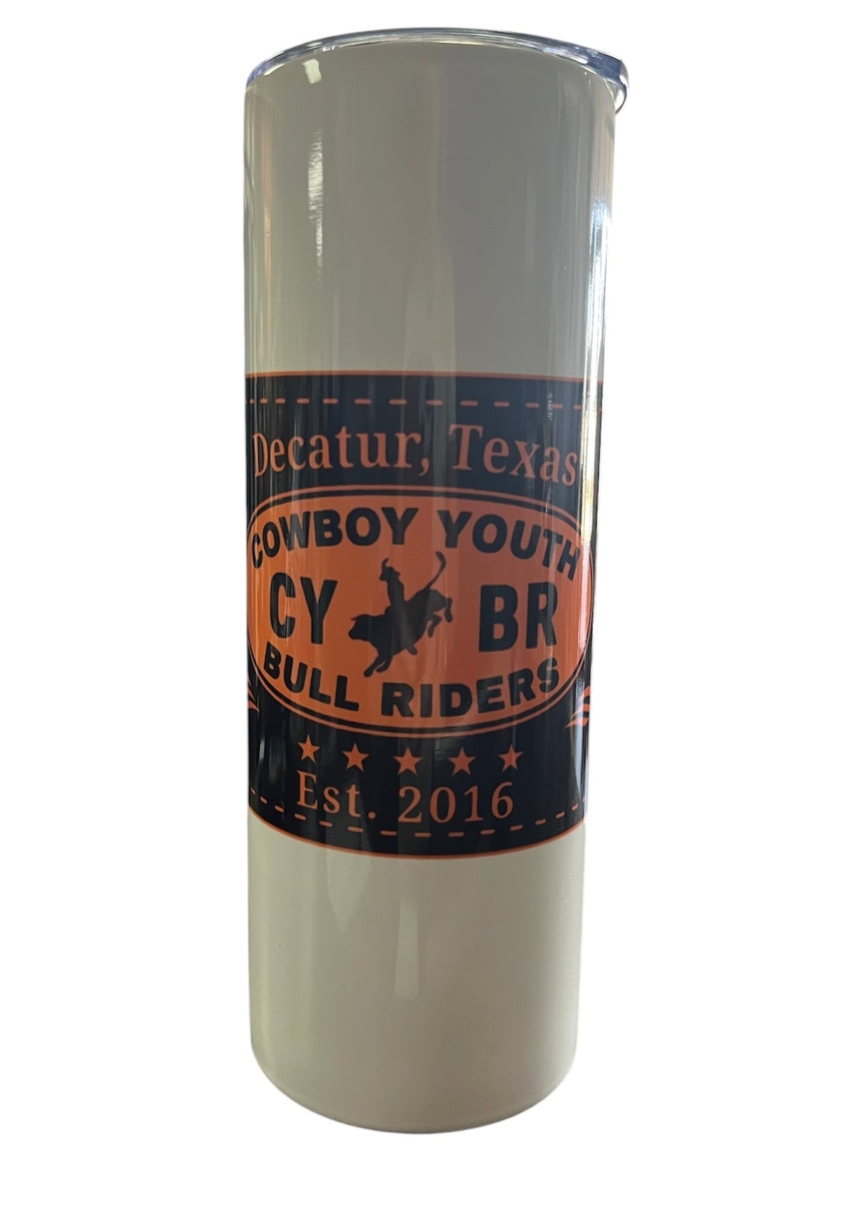 Custom Tumblers Skinny 20 oz. (includes tumbler, lid, a metal straw, and a cleaning brush)