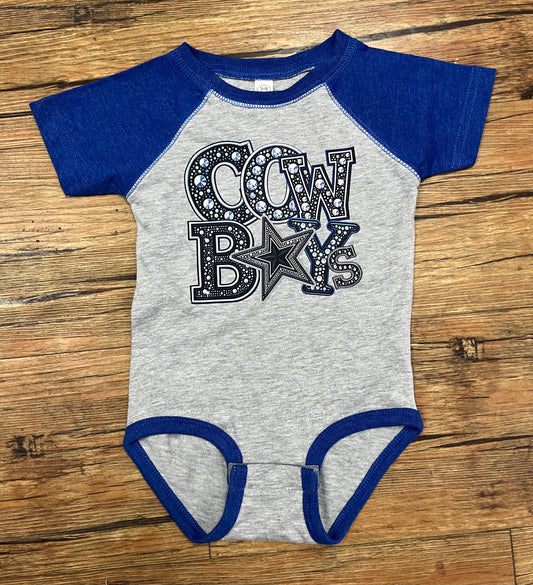 Custom Cowboys Onesie