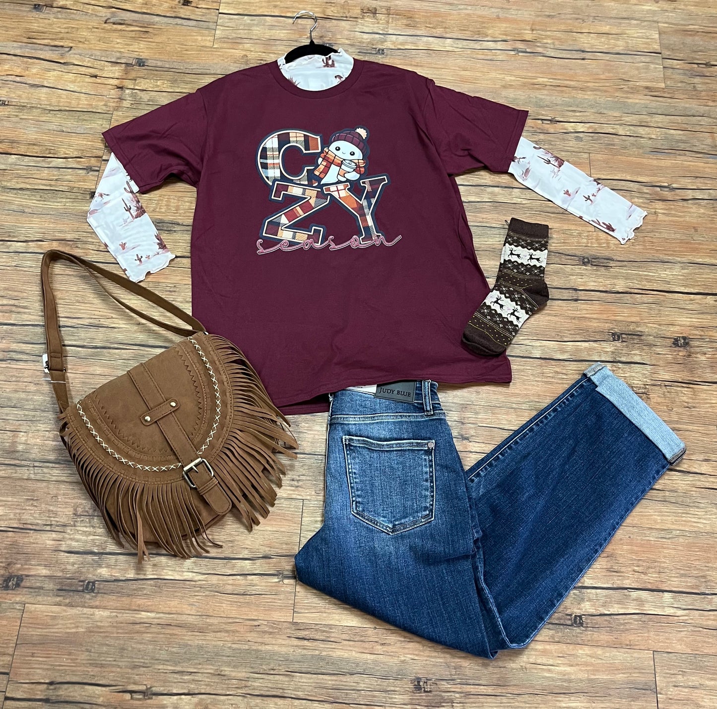 Custom T-Shirt Cozy Season (T-Shirt only, other items sold separately)