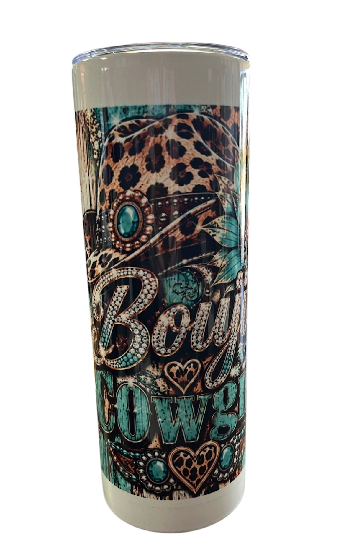 Custom Tumblers Skinny 20 oz. (includes tumbler, lid, a metal straw, and a cleaning brush)