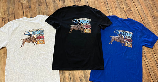 Custom DTG 8STG Peace/Piece Shirt (S-2XL, 5 ea size, black, grey, blue)