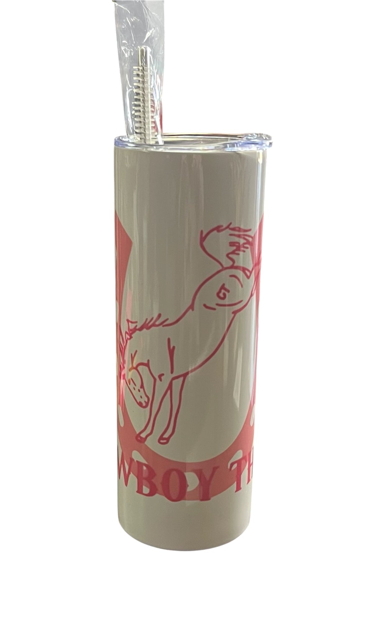 Custom Tumblers Skinny 20 oz. (includes tumbler, lid, a metal straw, and a cleaning brush)