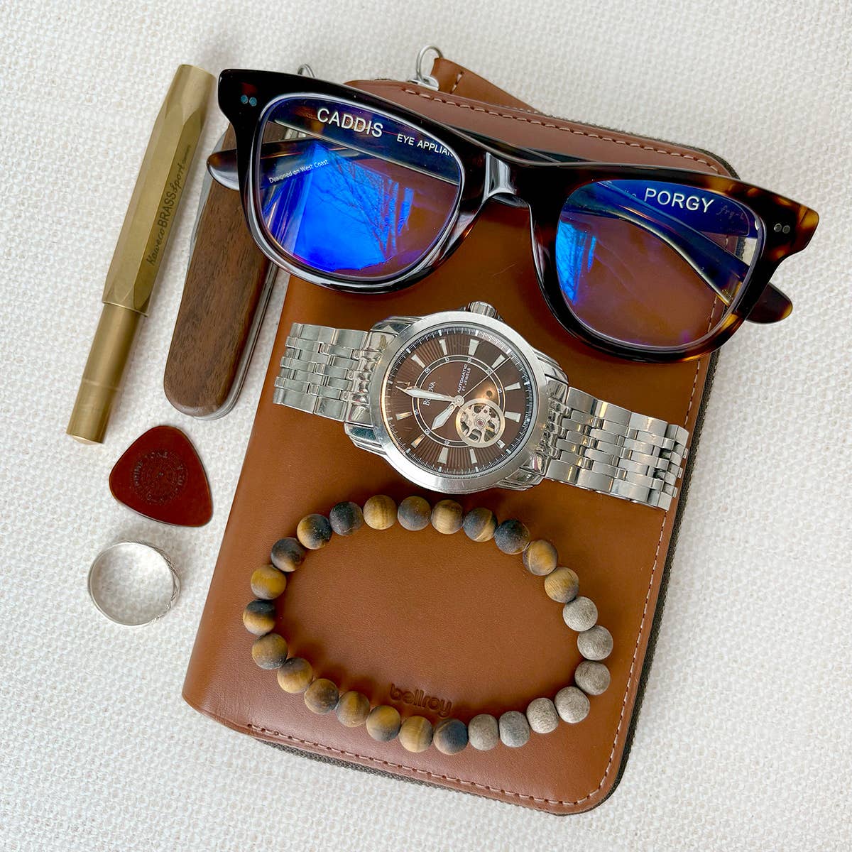 Go Get 'Em Diffuser Bracelet  |  Men's Tigers Eye Bracelet
