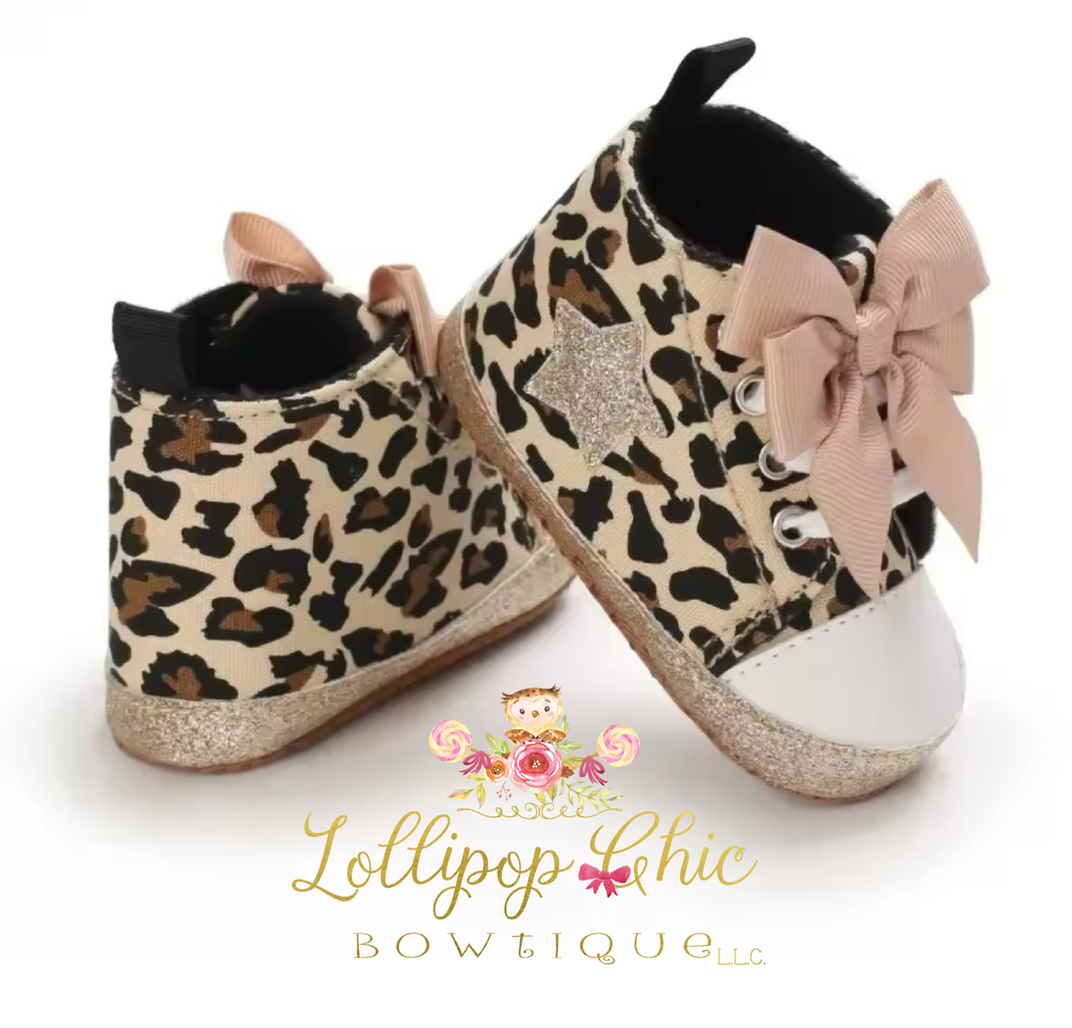 Baby Girl Bow Sneakers First Walker Crib Shoes
