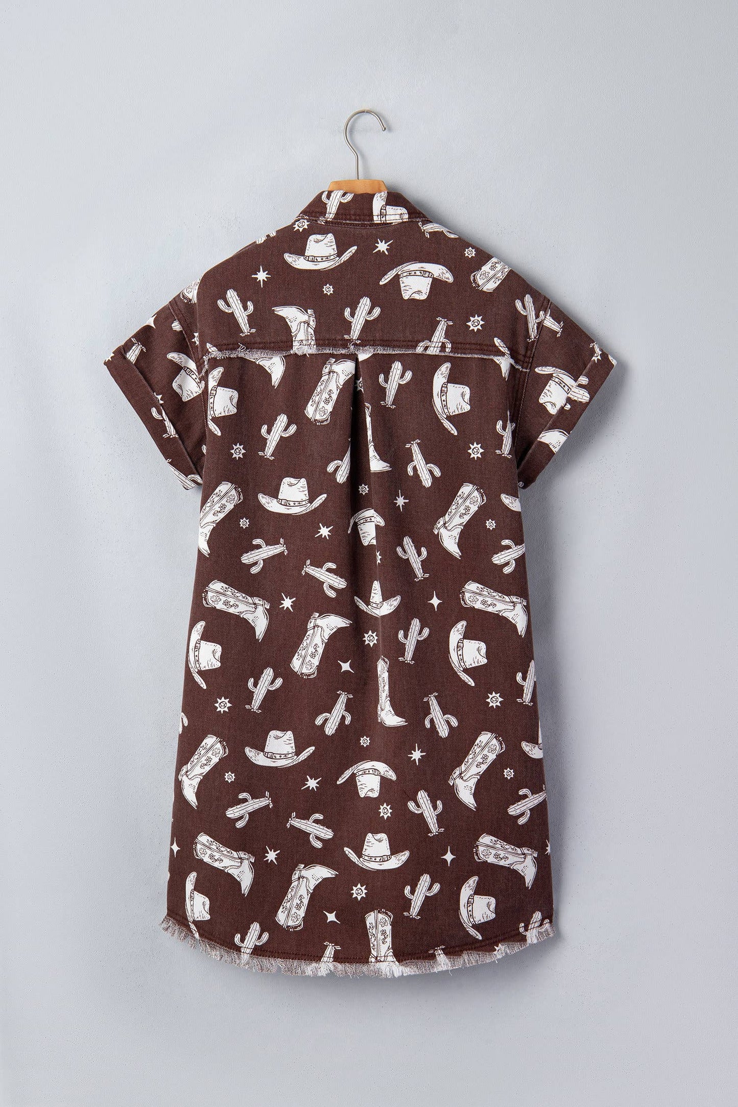 Western Denim Dress (S-XL)