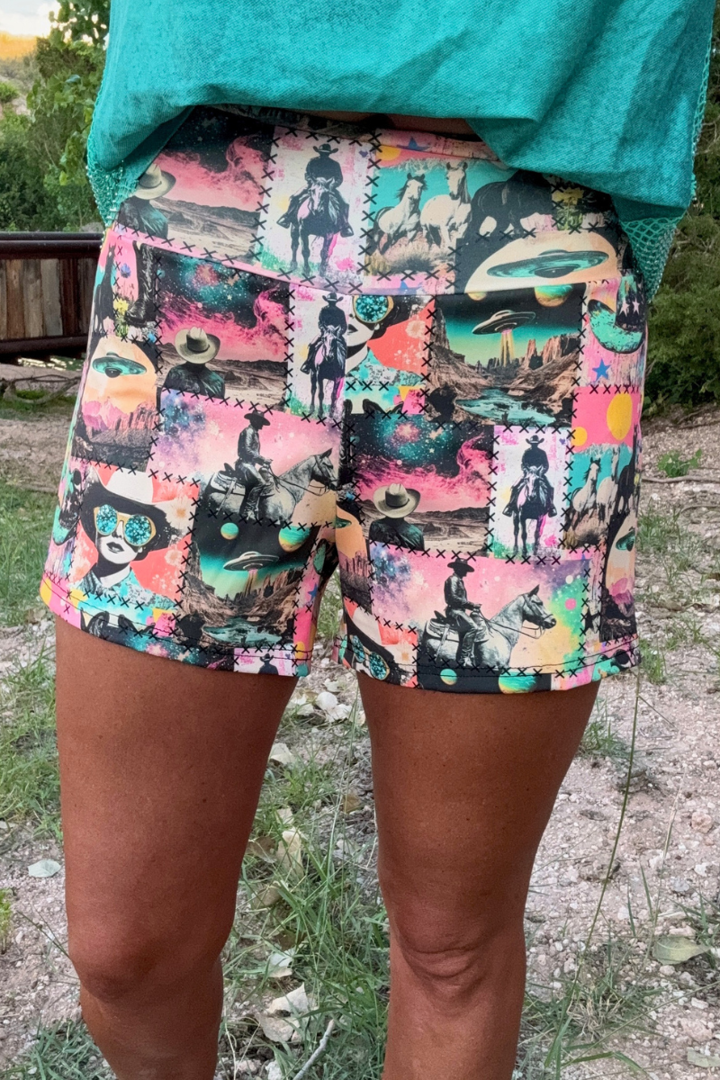 Cosmic Cowgirl Shorts